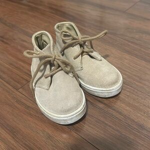 Janie and Jack Suede Leather Tie Bootie/Sneakers
